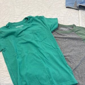 Crewcuts Green and Gray Short Sleeve Tees